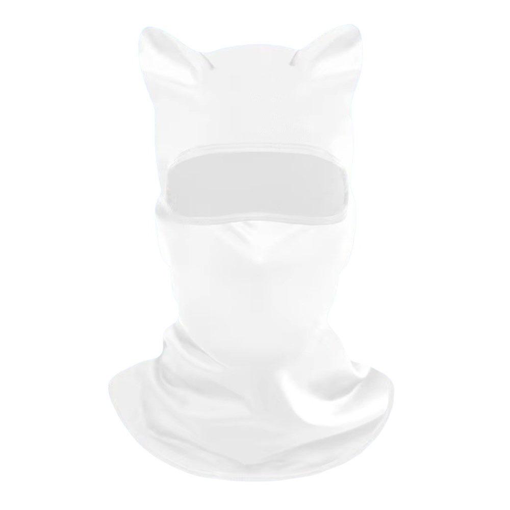 Sun Protector Cat Ear Face Mask Soft Neck Gaiter Fashion Sunscreen  Masque  Summer
