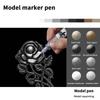 8 Colors Metallic Marker Pen 1Mm Diy Reflective Paint Pen Permanent Gold Silver Marker Touch Up School Model Painting Marking