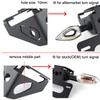 License Plate Holder Bracket LED Light Fit For Yamaha YZF-R6 R6 2006-2021 Motorcycle Rear Tail Tidy Fender Eliminator Kit Black