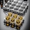 ZISIZ Gehärtetes Glas Bierbecher Set