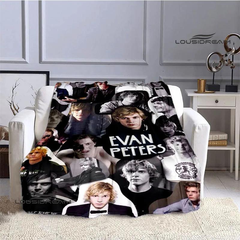 3D Evan Peters Muster bedruckte Decke Mode hält warm schöne Decken weiche und bequeme Decke Geburtstagsgeschenke