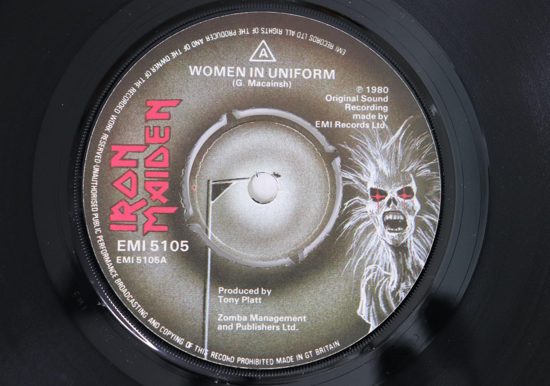 

7inch Record IRON MAIDEN - Women In Uniform / Invasion EMI5105 EMI 1980 UK Metal Used