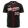 Amerikanisches Retro-Alphabet High Street Trendiges Baseball-Trikot Modisches Schnelltrocknendes Atmungsaktives 3D-Digitaldruck Kurzärmeliges Oberteil