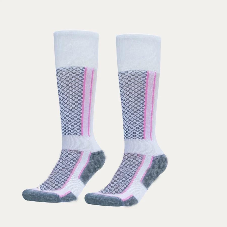 

Ski Socks Winter Thermal Breathable Professional Climbing Socks Sports Unisex Hiking Stockings Moisture Wicking Cushioned Socks розовый