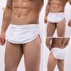 Men Thong Sexy Low-Rise Elastic Waistband Slim Fit Briefs Solid Color Breathable Mesh Panties Daily Wear