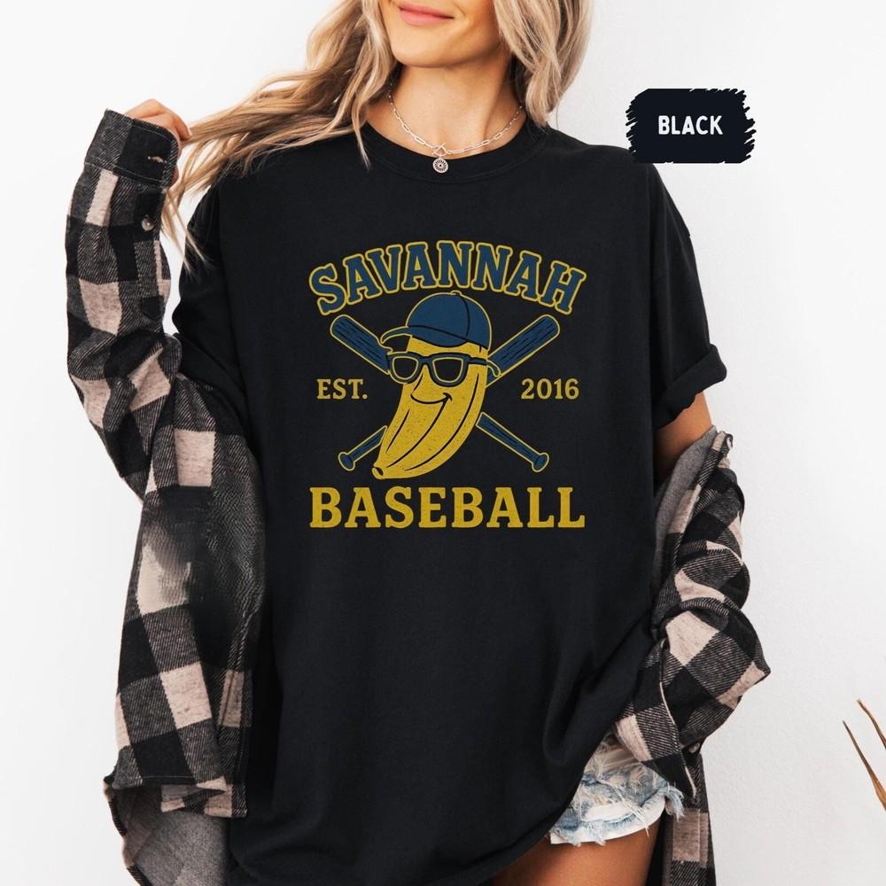 Savannah Baseball Bananas Sport Player Fan Unisex T-Shirt XXXL