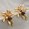 Maillard Retro Gold Fireworks Stud Earrings 2026 New Earrings Light Luxury High-end Temperament Super Fairy Personalized Earrings