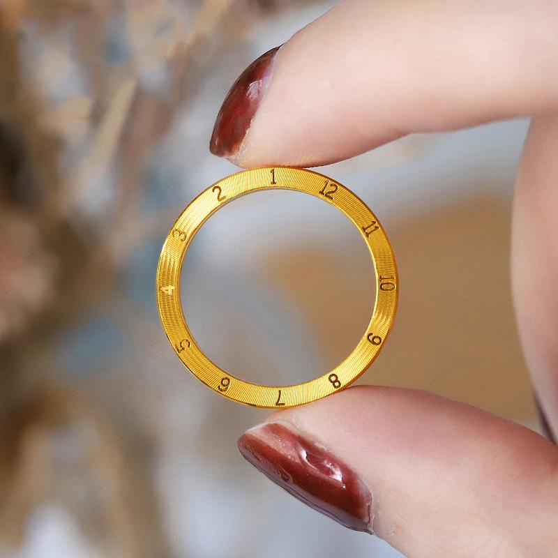 Vietnam Gold 520 Number Love Couple Gold-Plated Brass Rings - Valentine's Day Matching Gift for Girlfriend