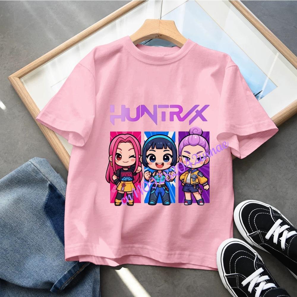 Baby Girls T Shirt Children's Clothing KPop Demon Hunters Fans Gifts Kids Clothes Fashion Casual Tops