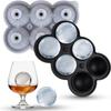 Large Ice Cube Moulds,Ice Cubes, Melt Slowly,BPA Free,Easy To Clean,Funnel Shape for Cold Drinks. Silica Gel Ice Cube Mold