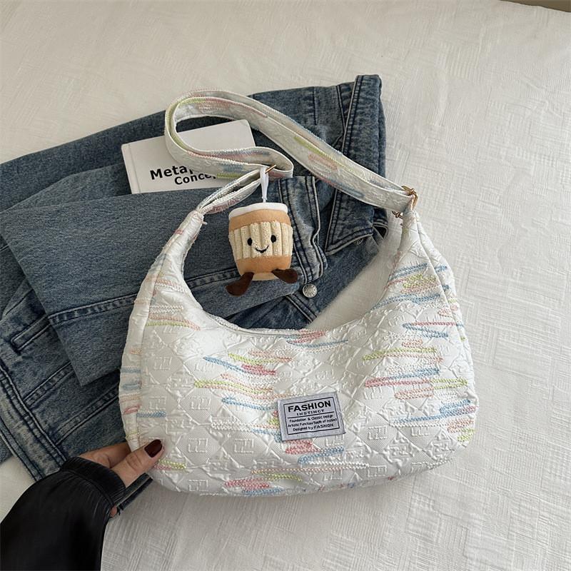 Stylish Fashionable Nylon Tote Bag For Commuting Available In Black Pink Yellow And White