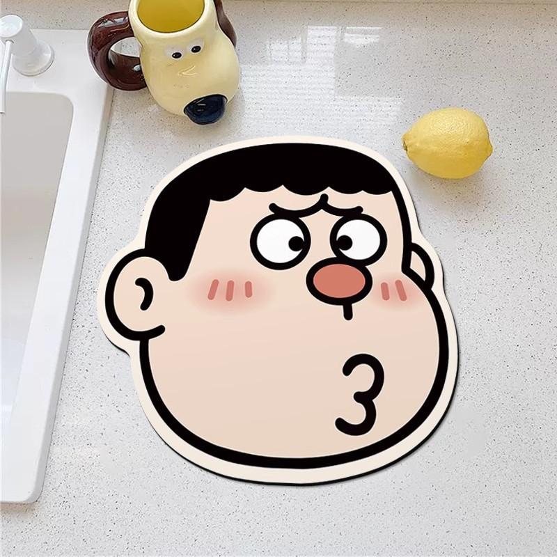 Kitchen Countertop Diatom Mud Drain Mat Table Direct Drink Machine Coffee Machine Absorbing Mat Water Resist Control and Heat Insulate Mat