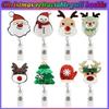 Office Worker Belt Clips Christmas Badge Holder Retractable Badge Reel Clip ID Card Chain Clip