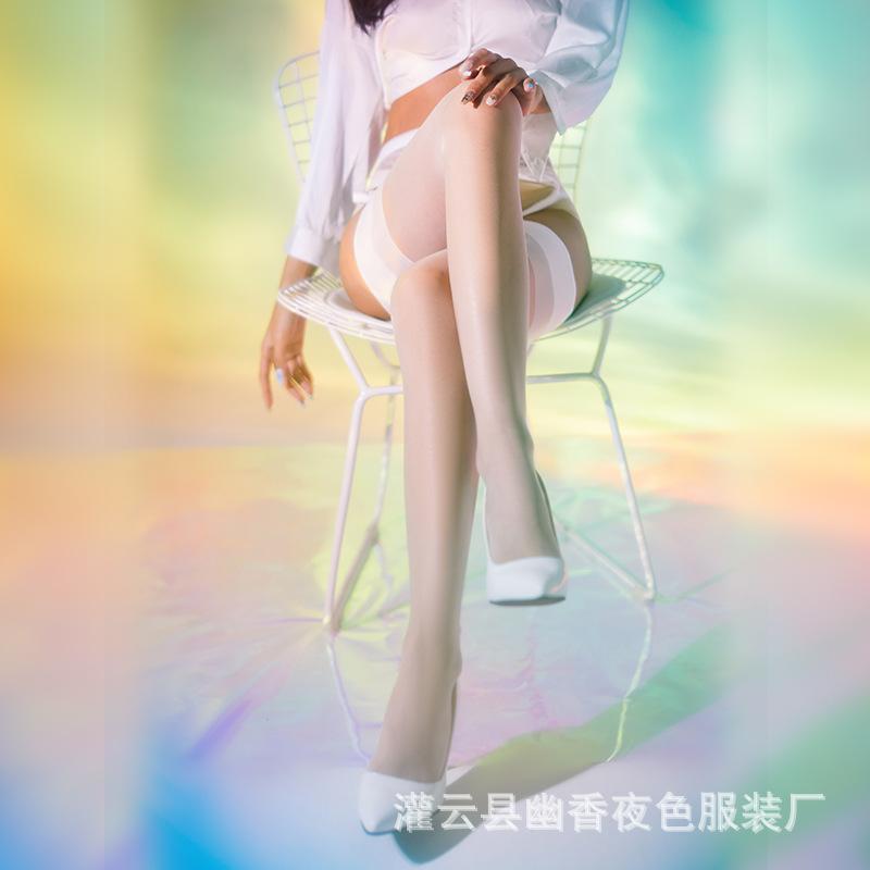 Sexy suspenders integrated socks free-of-charge stockings ultra-thin anti-hook silk hollow silky smooth toe transparent open socks
