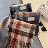Luxusná značka Cashmere Ženy Kvetinová šatka Zimný teplý šál a zavinovačka Bandana Pašmína Dámske pončo Foulard Square Hrubá deka