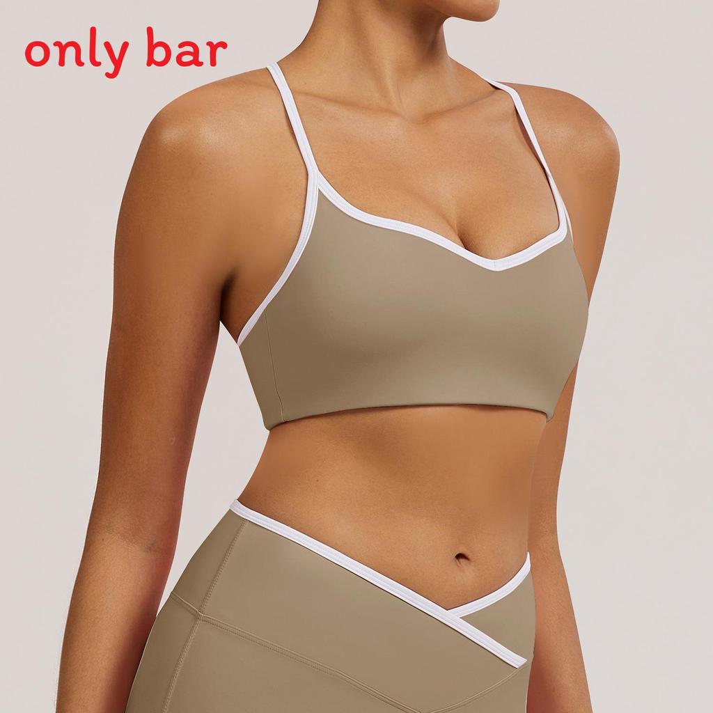 Yoga Sports Bra For Women With Quick Dry Fabric Mesh Back Support For Running And Fitness