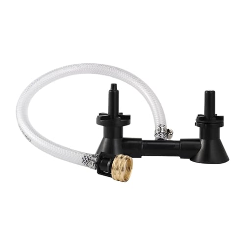 

Potadak Double-Head Wine Rinser, Beer Bottle Washer, Homebrew Beer and Wine Cleaning Device Cleaner with Kitchen Faucet and Bar Tool