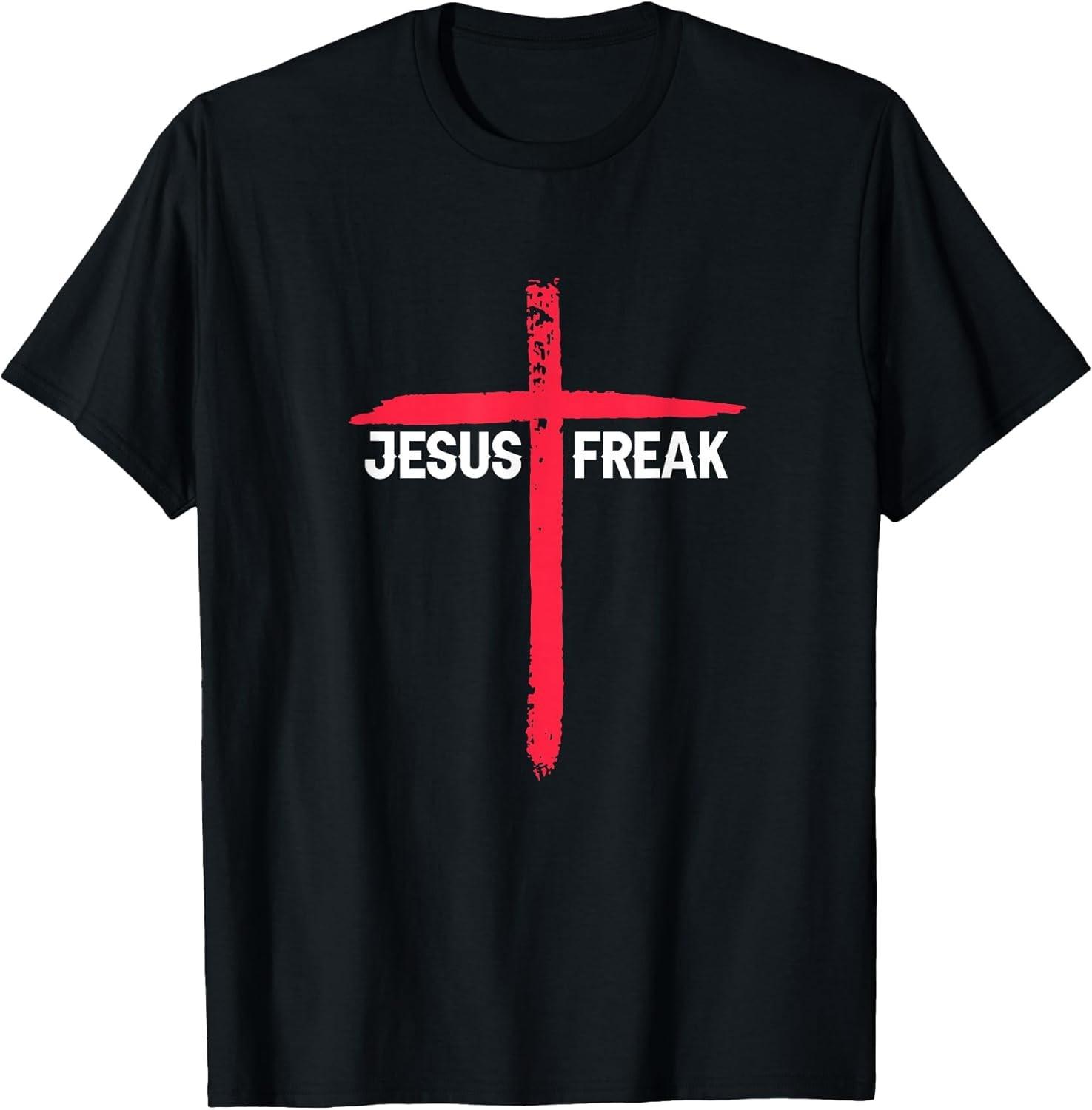 NEW LIMITED! Jesus Freak Christian Religious Faith Cross Tee - MADE IN USA M