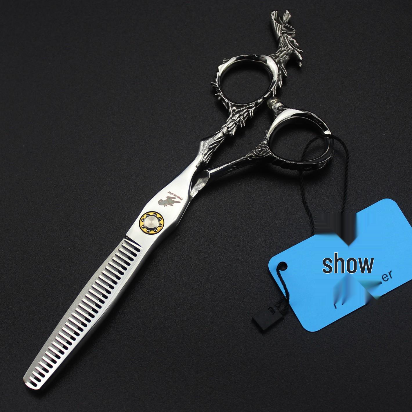 6.0 Dragon Handle Hairdressing Shears - Straight, Thinning, and Bangs Shears