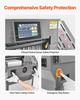 Elektrischer Papierabschneider, Programmierbare Metall-Papierabschneidemaschine, 457 mm Schnittbreite, 58 mm Schnittstärke, Elektrischer hydraulischer Guillotinen-Trimmer