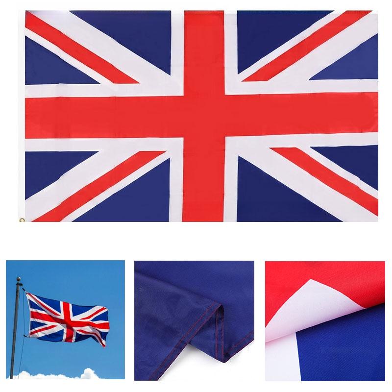 Prémiový dekorativní banner s britskou vlajkou pro slavnosti 90 cm x 150 cm