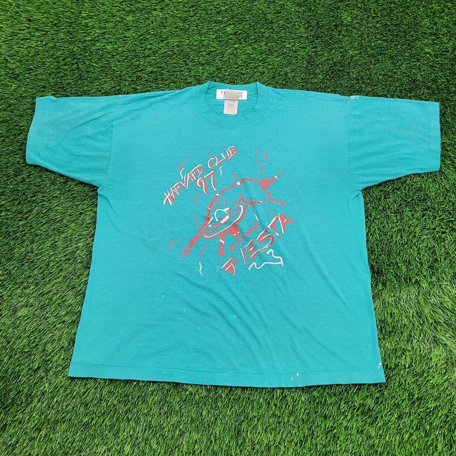 Vintage 1993 Fruit-of-the-Loom Shirt XL 23x27 Turquoise M