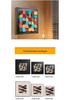 3D Solid Wood Mosaic Geometric Abstract Wall Art for TV Background or Entrance Hall