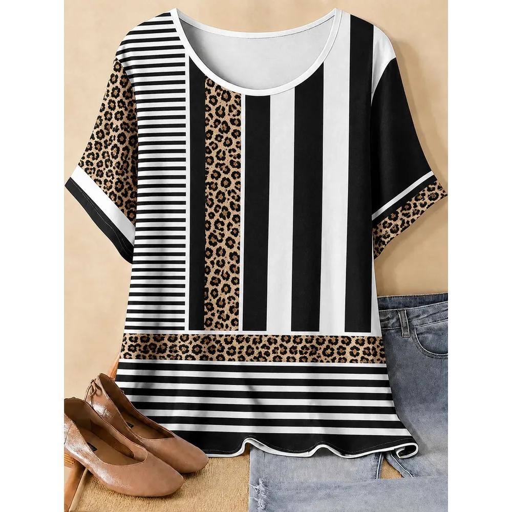Casual Versatile Comfortable Top Short Sleeve Fashion Women's Loose T-Shirts Women’s