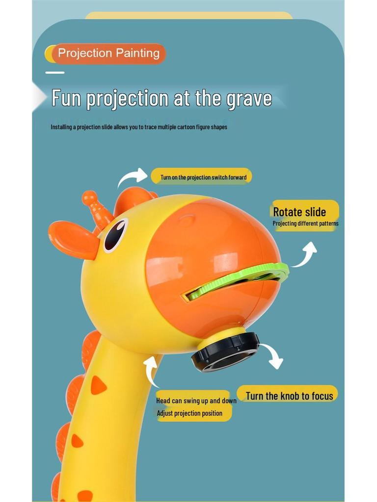 Little Deer Luminous Projection Drawing and Writing Board for Kids