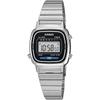 Casio LA670WD-1 Women's Digital Watch Silver Black Stainless Steel Design