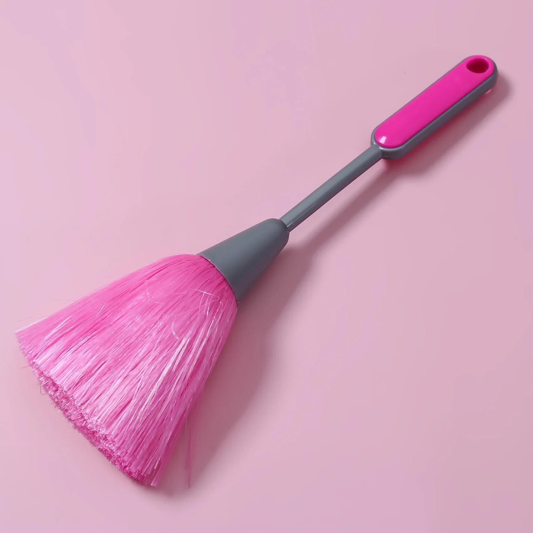 

1 шт. Длинная ручка, цвет карамельный, полипропиленовая щетка для чистки клавиатуры, офисная, домашняя, настольная, ПК, хост-клавиатура, пылесборник, чистая перьевая тряпка розовый