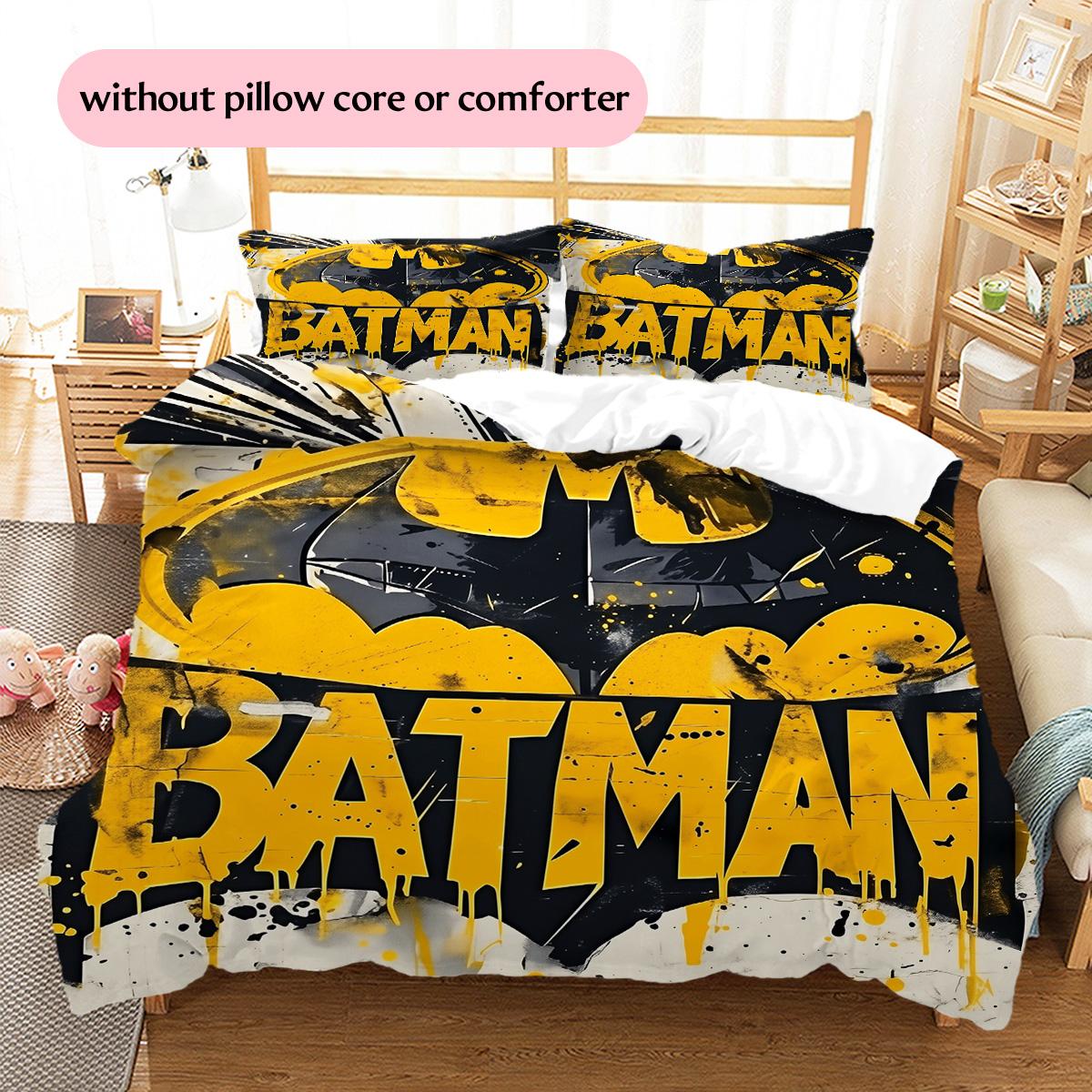 

Batman Pattern Bedding Quilt Set Home Decoration Gift (1 * duvet cover + 2 * pillowcase without core) 135x200cm