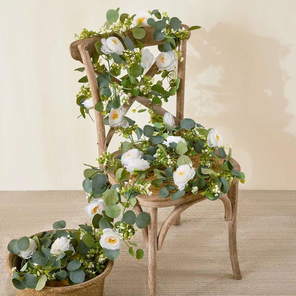 Fiori Artificiali Addobbo Ghirlanda di Fiori Piante Rampicanti Finte in Plastica Vite Finta Realistica Vite Simulati Fiori Artificiali Fatti a Mano Vite