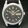 MENS VINTAGE SEIKO 5 AUTOMATIC REFURBISHED JAPAN BLACK DIAL WATCH A440554-4 Sk-a440554