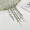 Multi-Functional Lady Chain Tassel Brooches Irregular Handmade Vintage Metal Tassel Brooch Trendy Elegant Beaded Chain Pin
