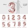 Lausatek Balloon Aluminum Number 1 40 Inches 90cm Rose Gold Birthday Anniversary Decoration