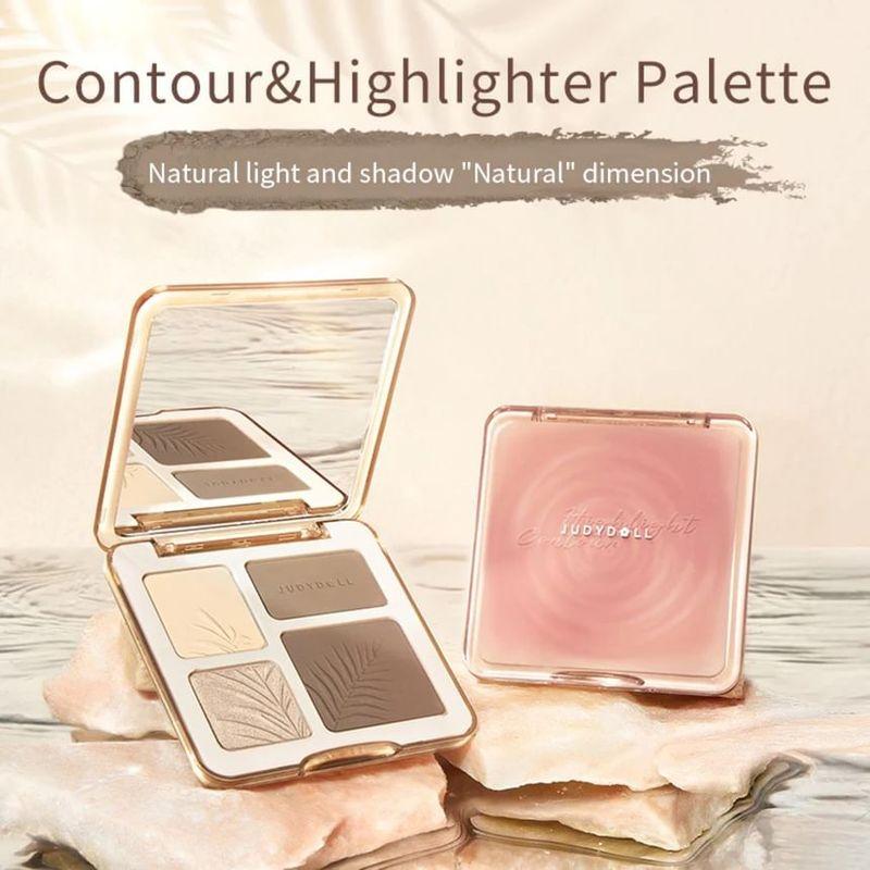 Judydoll - 2-in-1 Highlighter-Kontur-Palette - 2 Farben