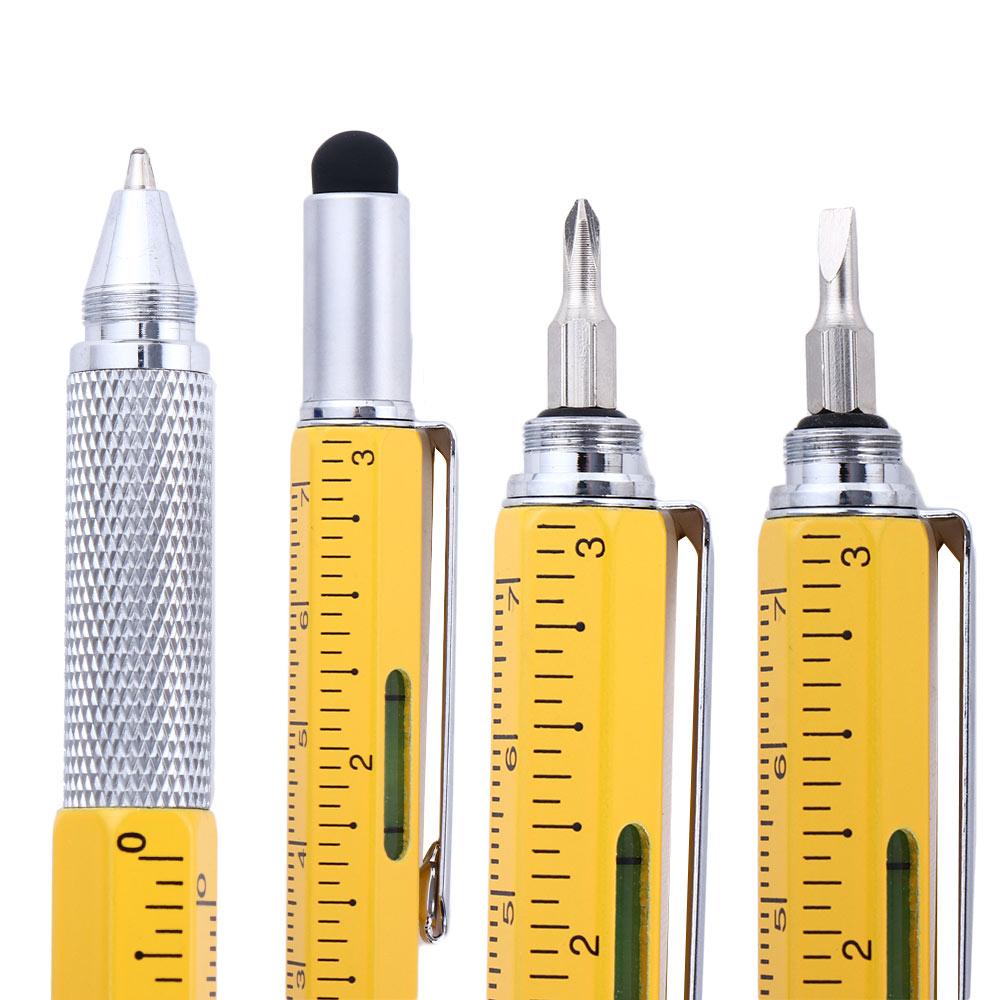 Screen Level Meter Pen Tool Cross Screwdriver Capaciative Pen Ballpoint Pen Flat-blade Screwdriver