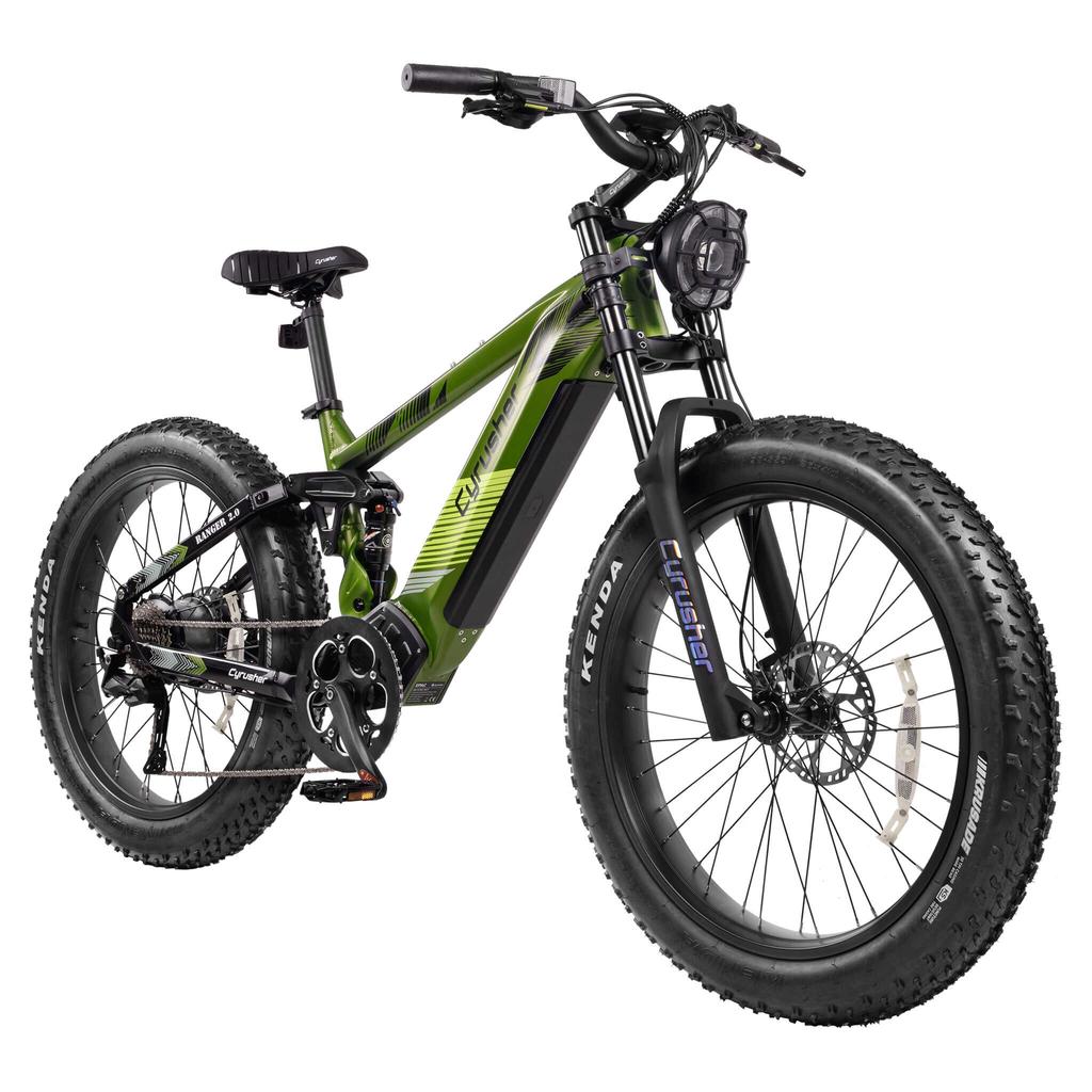 Cyrusher Ranger 2.0 City Elektrické kolo pro dospělé 1500W Motor Pánské E-Horské elektrokolo 52V20AH Baterie 26 Palcové Tlusté Pneumatiky dámské Elektrické Kolo