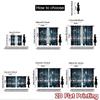 2D flat Photography Backdrop Party Backdrop City Skyline at Night 100% Polyester Festive Wall Decor Use for Holiday