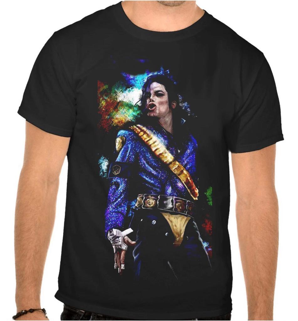 Michael Jackson Pop Rock Music Black T-Shirt -1038