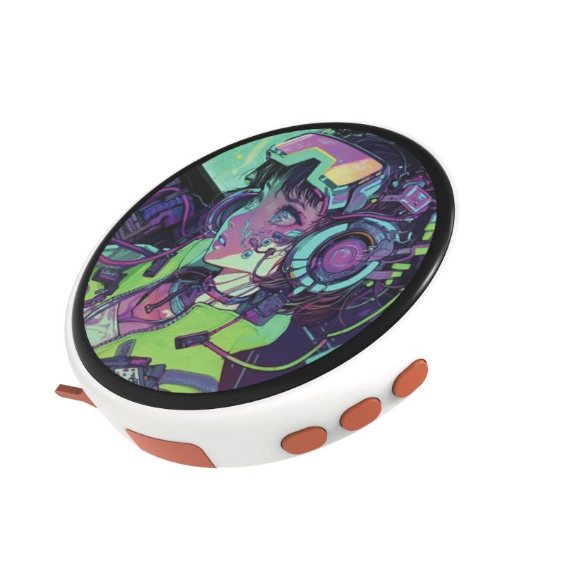 Emotional AI Robot with Heartbeat Simulation Soft Glow and Companion Sound Effects белый