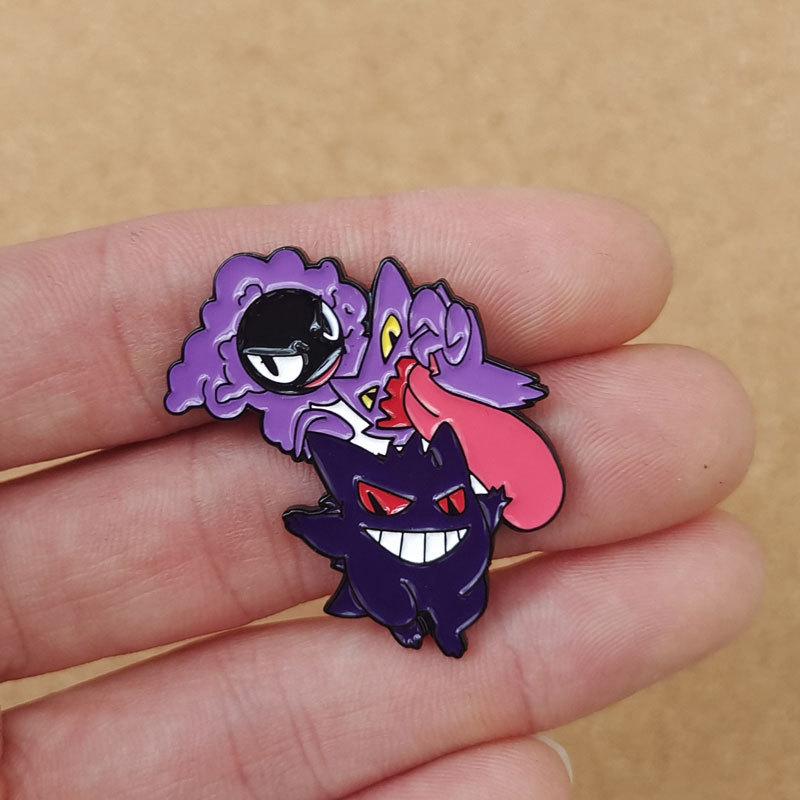 Gengar Enamel Pin Brooch for Women Cartoon Lapel Pins Badges On Backpack Clothing Accessories Jewelry Fans Gift