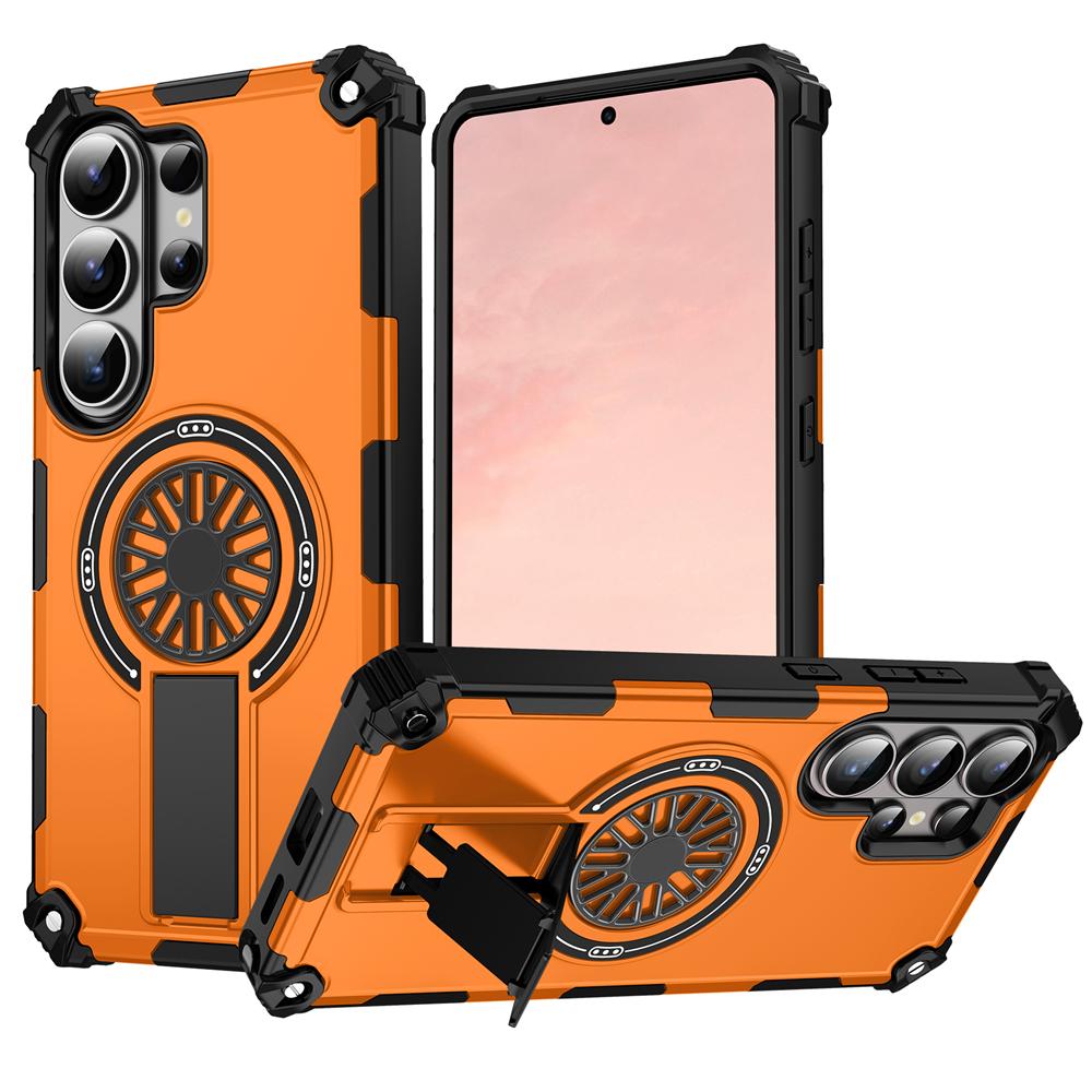 

Armor Matte Magnetic Shockproof Stand Holder Case For Samsung Galaxy S26 Ultra S25 Edge S24 Plus FE A56 A36 A26 A16 A06 Cover Galaxy A55 5G