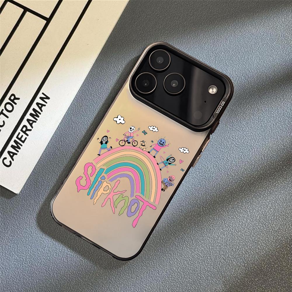 Lustige Cartoon S-Slipknots Handyhülle Für iPhone 17 16 15 14 13 12 11 Pro Max Air Matt Laser Aurora Stoßfest Funda