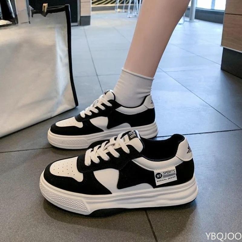 Women's Spring Autumn Thick Soled Casual Sports Shoes Students Simple Comfortable Versatile Shoes