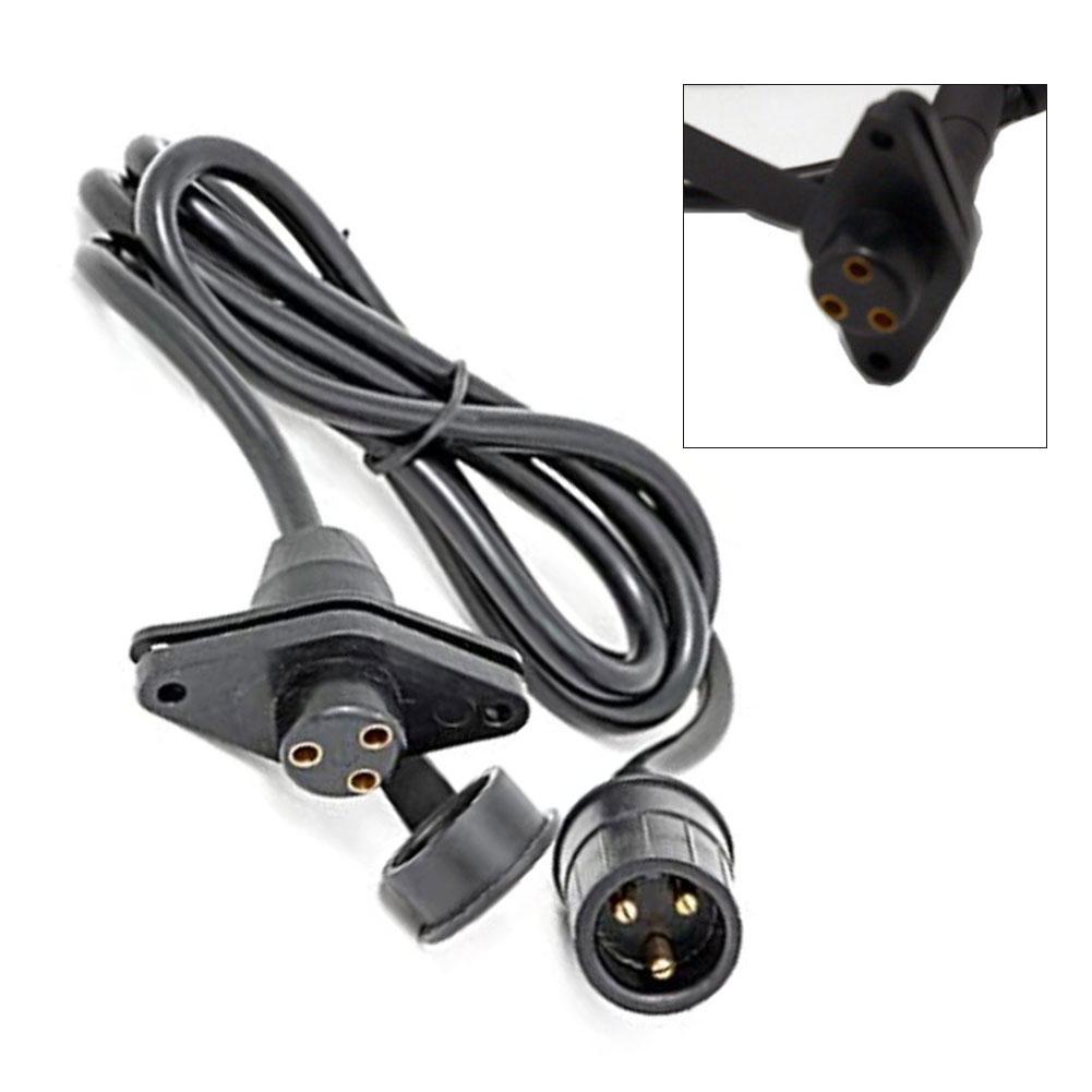 Electric Winch Remote Control with 3 Prong Connector and 3 Meter Extension Cable for Safe and Convenient Vehicle Recovery