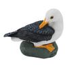 Resin Seagull Statue Sea Bird Figurine Mediterranean Style Ornament for Home Landscape Office