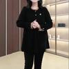 Autumn/Winter High-End Corduroy Thickened Casual Shirt, Plus Size, Slimming Loose Fit for Middle-Aged Women