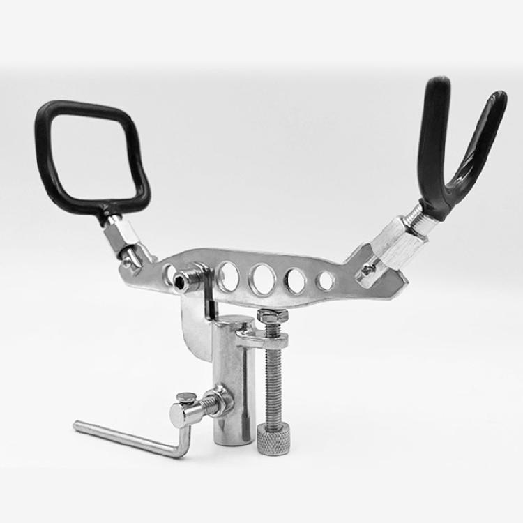 Universal Stainless Steel Fishing Support Tool Adjustable Fish Poles Holder Support Stand Ground Insert Bracket
